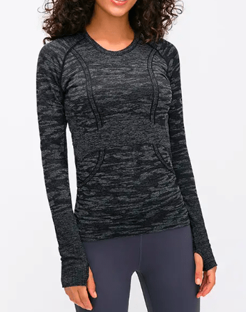 Nylon Spandex Breathable Long Sleeve Top