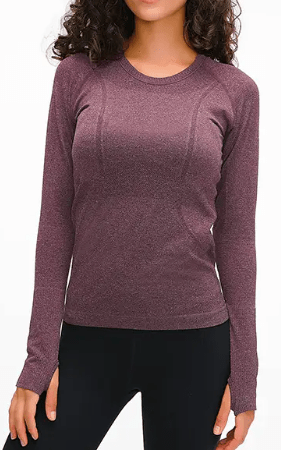Nylon Spandex Breathable Long Sleeve Top